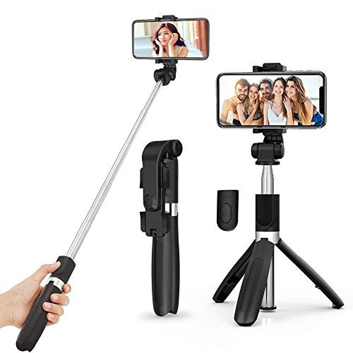 MOBILIFE 3-in-1 Multifunctional Extendable Bluetooth Selfie Stick Tripod With Detachable Wireless Remote Compatible With All Phones